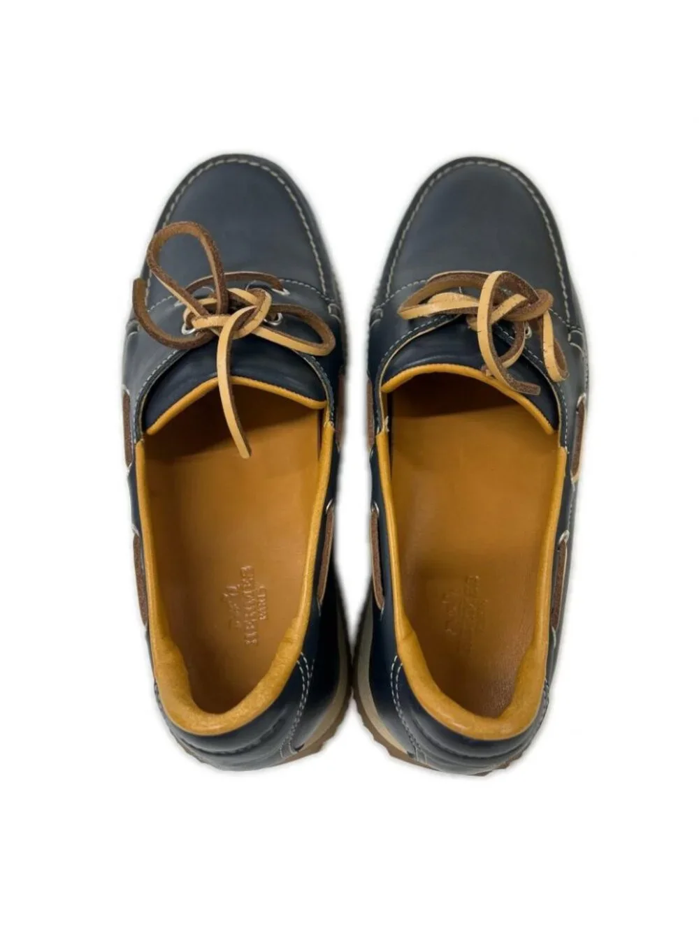 Hermes Leather Deck Shoes